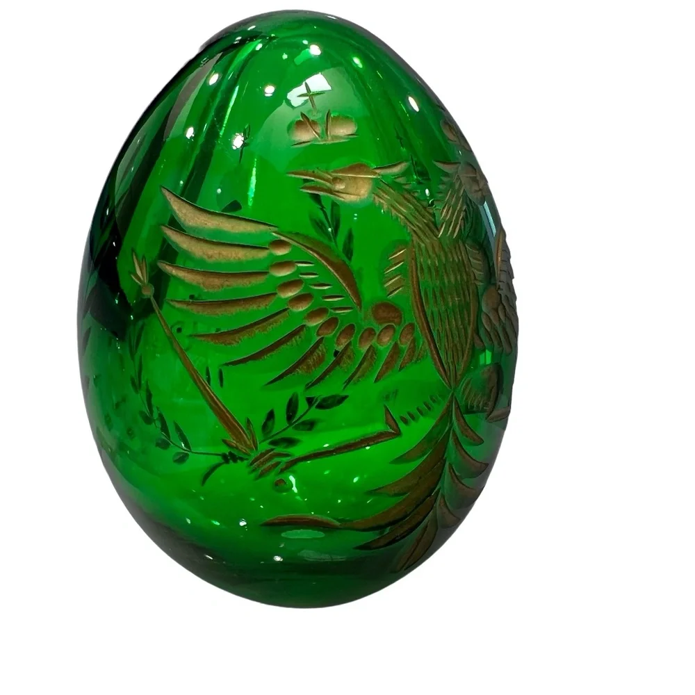 Vintage green crystal